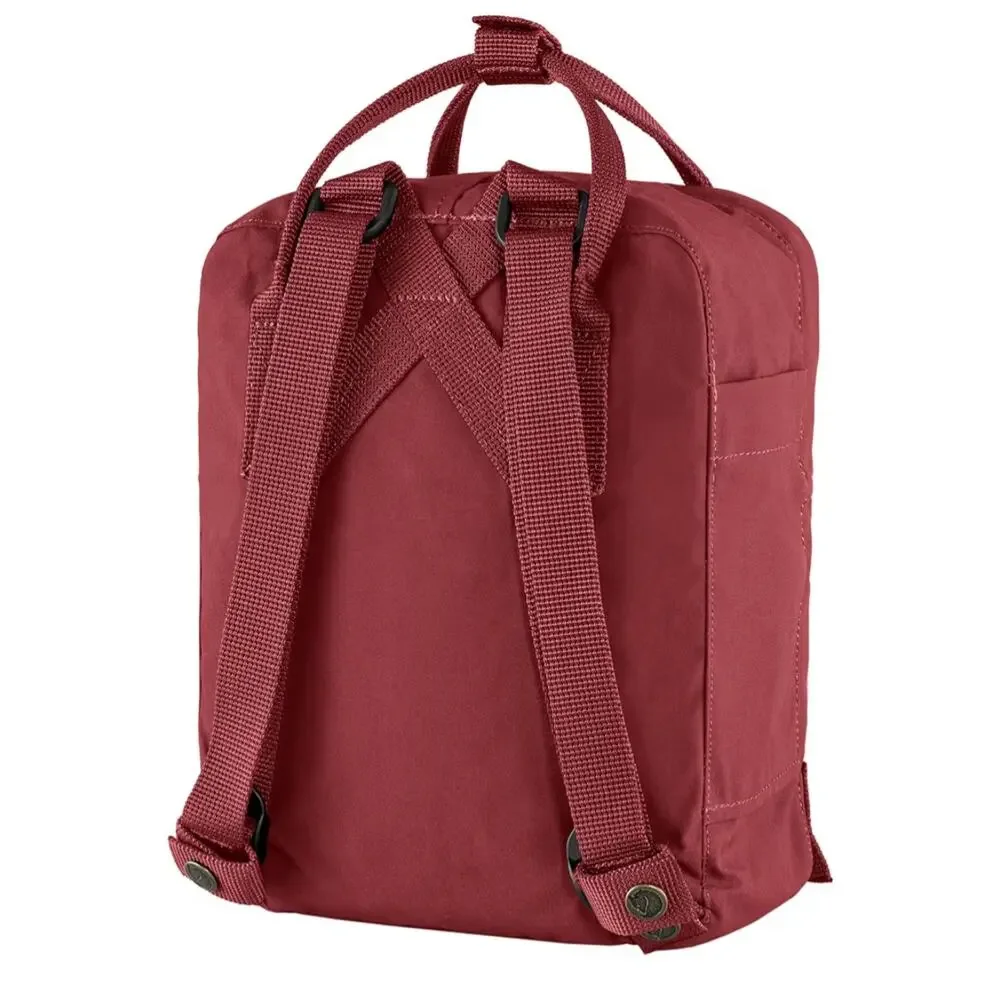 Fjällräven Kanken Mini Backpack Compact Durable Vinylon Fabric Travel Ox Red